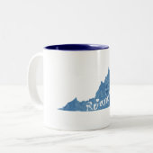 Tasse 2 Couleurs Roanoke Virginia (Devant gauche)