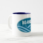 Tasse 2 Couleurs Roanoke Virginia Extérieur (Devant gauche)
