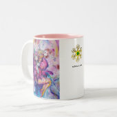 TASSE 2 COULEURS ROBE ROSE MUSICALE (Devant gauche)