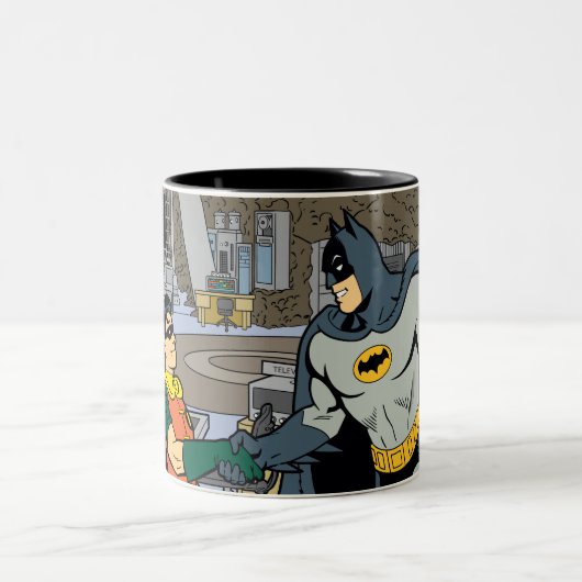 Tasse 2 Couleurs Robin And Batman Handshake (Centre)