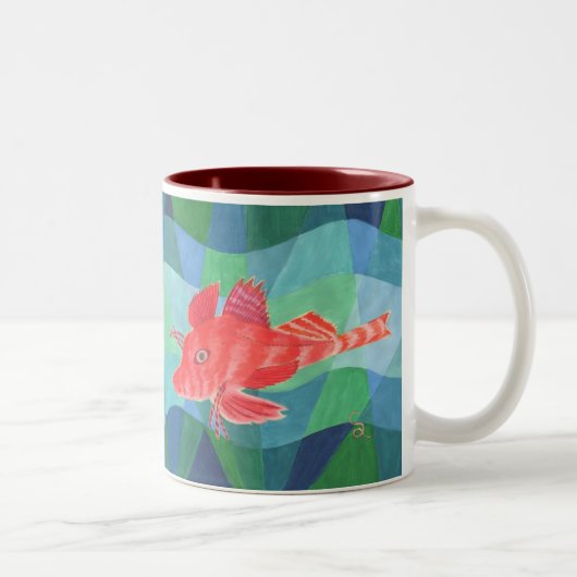 Tasse 2 Couleurs Robin de mer (Droit)