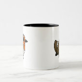Tasse 2 Couleurs Robin européen (Centre)