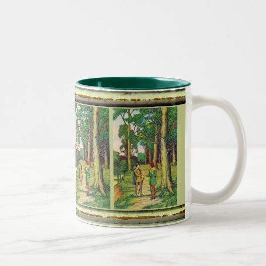 Tasse 2 Couleurs Robin Hood et petit John (Droit)