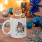 Tasse 2 Couleurs Robin Winter Delight, sur mesure