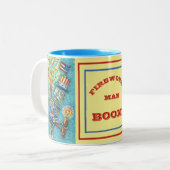 TASSE 2 COULEURS ROBOT 4 JUILLET FEU, STEAMPUNK DE FEU (Devant gauche)