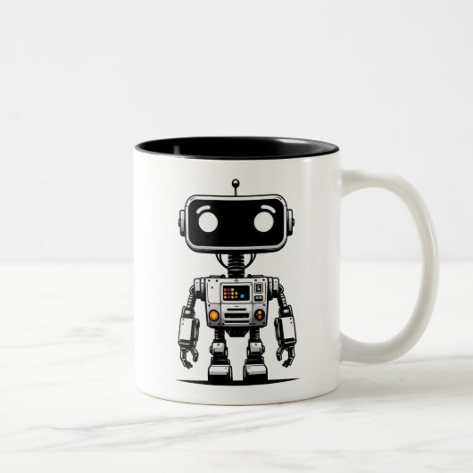 Tasse 2 Couleurs Robot Captcha - Je suis un Robot (Droit)