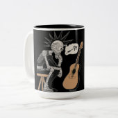 Tasse 2 Couleurs Robot de musique confus (Devant gauche)