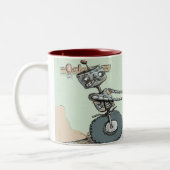 Tasse 2 Couleurs Robot rouillé (Gauche)