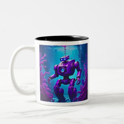 Tasse 2 Couleurs robot scout sous l'eau (Gauche)