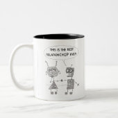 Tasse 2 Couleurs Robots and Love Relationships Expliqué (Gauche)