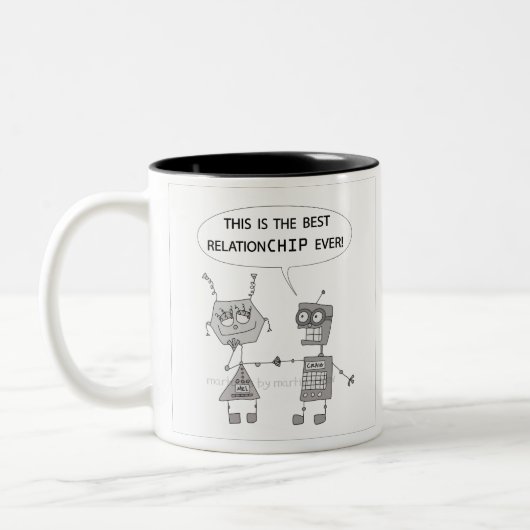 Tasse 2 Couleurs Robots and Love Relationships Expliqué (Gauche)
