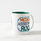 Tasse 2 Couleurs Roche d'aides médicaux (Devant droit)