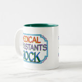 Tasse 2 Couleurs Roche d'aides médicaux (Devant gauche)