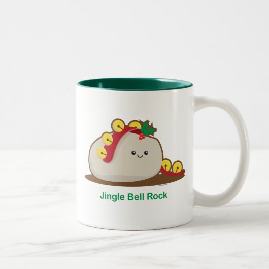 Tasse 2 Couleurs Roche de Jingle Bell (Droit)