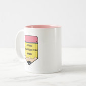 TASSE 2 COULEURS ROCHE DE PSYCHOLOGUE D'ÉCOLE (Devant gauche)