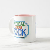 Tasse 2 Couleurs Roche Médicale de codeurs (Devant gauche)
