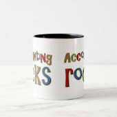 Tasse 2 Couleurs Roches de comptabilité (Centre)