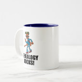 Tasse 2 Couleurs Roches de généalogie (Devant gauche)