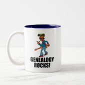 Tasse 2 Couleurs Roches de généalogie (Gauche)