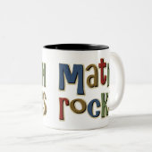 Tasse 2 Couleurs Roches de maths (Devant droit)