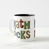 Tasse 2 Couleurs Roches de maths (Devant gauche)