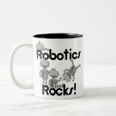 Tasse 2 Couleurs Roches de robotique (Gauche)