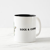 Tasse 2 Couleurs Rock & Coffee Dinosaur Rock Star (Devant droit)
