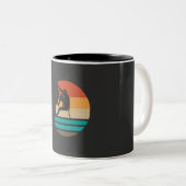 Tasse 2 Couleurs Rock Escalade Climber Retro (Devant droit)