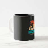 Tasse 2 Couleurs Rock Escalade Climber Retro (Devant gauche)