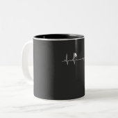 Tasse 2 Couleurs Rock Escalade Heartbeat (Devant gauche)
