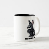 Tasse 2 Couleurs Rock lapin (Devant droit)