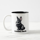 Tasse 2 Couleurs Rock lapin (Gauche)
