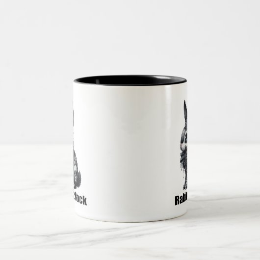 Tasse 2 Couleurs Rock lapin (Centre)