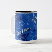 Tasse 2 Couleurs Rock & Roll Rock Star Blue (Devant gauche)