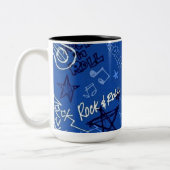 Tasse 2 Couleurs Rock & Roll Rock Star Blue (Gauche)