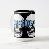 Tasse 2 Couleurs Rock Skull (Devant gauche)