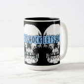 Tasse 2 Couleurs Rock Skull (Devant droit)
