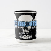 Tasse 2 Couleurs Rock Skull (Centre)