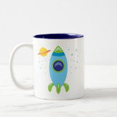 Tasse 2 Couleurs Rocket Retro (Gauche)