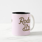 Tasse 2 Couleurs Rodeo Queen Country Western Tiara Crown (Devant droit)