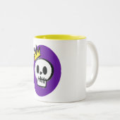Tasse 2 Couleurs Roi Crâne (Devant droit)