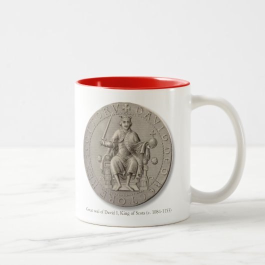 Tasse 2 Couleurs Roi David Ier d'Écosse (Droit)