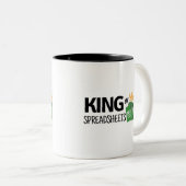 Tasse 2 Couleurs Roi des feuilles de calcul (Devant droit)