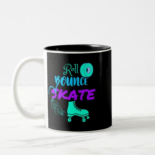 Tasse 2 Couleurs Roll Bounce Skate Rollerskate (Gauche)