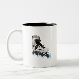 Tasse 2 Couleurs Rollerblades Rollerskates Inline Patins Art