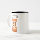 Tasse 2 Couleurs Rollerblading Est Mon Médicament (Devant gauche)