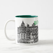 Tasse 2 Couleurs Roma, Rome... cadeaux souvenirs de voyage (Gauche)