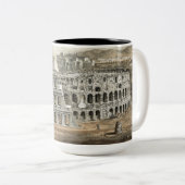 Tasse 2 Couleurs Roman Vintage Art (Devant droit)