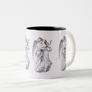 Tasse 2 Couleurs Romance et coeur Angel Kiss croquis