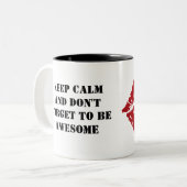 Tasse 2 Couleurs Romantic chic luxe red lips (Devant gauche)